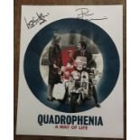 Quadrophenia Phil Davidson and Leslie Ash signed 16 x 12 inch colour photo of the movie poster. Good