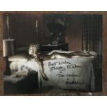 Shirley Eaton Goldfinger signed 10 x 8 inch James Bond photo. Good Condition. All autographs come