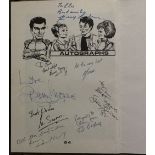 Fanderson 82 thunderbirds etc booklet signed on autograph page by eight inc Gerry Anderson, Ed