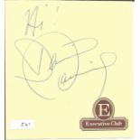 Donnie Osmond signed yellow note paper. Good Condition. All autographs come with a Certificate of