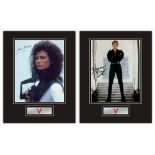 Set of 2 Stunning Displays! V hand signed professionally mounted displays. This beautiful set of 2