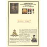 Lieutenant General William Gregory Huddleston Pike KCB CBE DSO signed piece he was a British Army