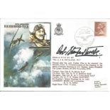 WW2 fighter ace Robert Stanford Tuck DSO DFC signed on his own historic aviators cover. Good