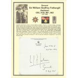 Sir William Godfrey Fothergill Jackson, GBE, KCB, MCMID signed Convent Gibraltar notepaper, Set with