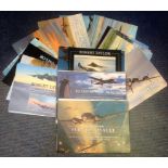 Robert Taylor A quantity of 35 various colour aviation print advertising pamphlets all in good