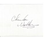 Charles Walker NASA Space Shuttle Astronaut signed white paper. Good condition. All autographs