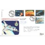 British astronaut Sqn Ldr Nigel Wood signed 1986 Halleys Comet official RAF FDC42, with BFPS2109