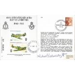 F O Michael Wainwright signed flown FDC 40th Anniversary of the Battle of Britain 1940 1980