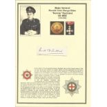 Major General Ronald John Denys Eden Ronnie Buckland CB MBE signed card. He served as an officer