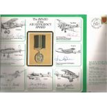 WW2 multisigned cover A4 size inc rare BOB signature Don Kingaby. Award of the Air Efficiency