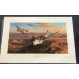 Nicolas Trudgian Desert Sharks and Eagles Limited Edition signed by 2 Luftwaffe pilots and 2 RAF