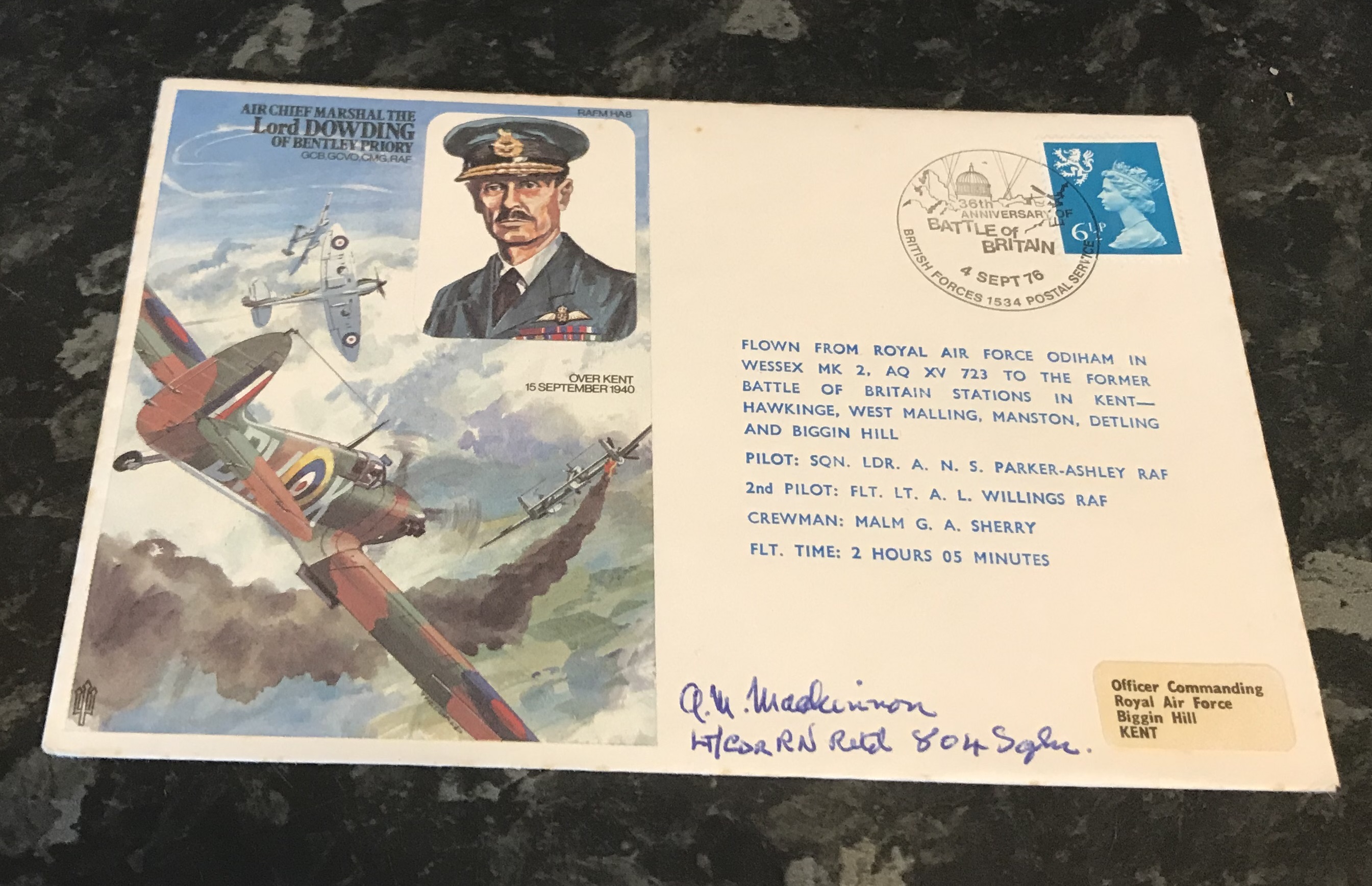 WW2 RAF Lt. (FAA) Adam McLeod Mackinnon 804 Squadron 1940 Battle of Britain pilot flying Sea