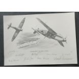 Nicolas Trudgian Achtung Spitfire! The Battle of Britain Knights Cross Edition signed by 8 Luftwaffe