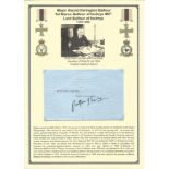 Major Harold Harington Balfour, 1st Baron Balfour of Inchrye MC Great War ace typed signed letter