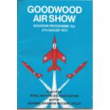 1973 Goodwood Airshow Souvenir Programme. Good condition. All autographs come with a Certificate