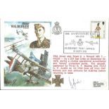 Flown and signed cover Major W G Barker RAF Museum HA35 Historic Aviators cover 1978, flown in a