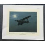 Gerald Coulson Moonlight Limited Edition signed by WW2 Special Duties Lysander Pilot Flt. Lt.