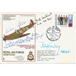 WW2 Fighter aces multiple signed Battle of Britain signed RAF Uxbridge Spitfire cover. Signed by