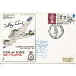 Grp. Capt. A. K. Gatward DSO signed RAF North Coates closure of station 1971 flown cover. RAFM SC34.