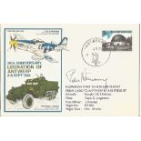 WW2 Luftwaffe ace Peter Duttman signed 30th ann Liberation of Antwerp Historic Battles cover. Good