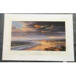 Nicolas Trudgian The Storm Clouds Gather Portfolio Proof signed by 2 Luftwaffe WW2 Aces and 3 RAF