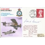 WW2 fighter ace Wg Cdr Roland Beamont DSO DFC signed 100 Sqn Canberra cover. Good condition. All