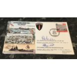 WW2 D Day double signed cover Vice Admiral Sir Peter Berger KCB LVO DSC MA who was a Midshipman