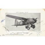 RARE 11 RAF Wartime 277 Squadron Air Sea Rescue signatures all co-signed on a page of an aircraft