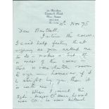 WW1 RFC Air Marshal Sir Clifford Sanderson RFC 1914 WW1 fighter Pilot 16 Sqn 1916 2 Page Handwritten