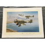 Robert Taylor Stuka Artist Proof signed by 4 Luftwaffe WW2 Stuka pilots. This is the Artist Proof