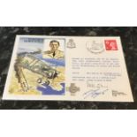 Flown and signed cover Group Captain George Burges RAF Museum HA28 Historic Aviators cover 1978,