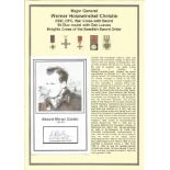 Major General Werner Hosewinckel Christie DSO, DFC, War Cross with Sword, St Olav medal with