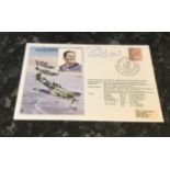 Flown and signed cover Air Vice Marshal Johnnie Johnson RAF Museum HA14 Historic Aviators cover