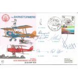 Barnstormers Air Display cover AD34, flown by the team at Sywell and signed by the seven team