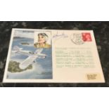 Flown and signed cover Jean Batten RAF Museum HA9 Historic Aviators cover 1976, flown in a Boeing