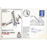 WW2 ace Frank Carey signed FDC Royal Air Force Cosford First RAF Rocket Mail 3rd April 1971. Good