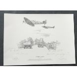 Nicolas Trudgian B Flight Scramble The Biggin Hill Edition signed by 6 RAF pilots who flew out of