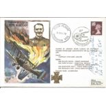 Zeppelin ace L35 Werner Vermehren signed Capt Leefe Robinson VC Historic Aviators cover. Good