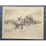 Robert Taylor Welcoming Respite The Battle of Britain Graphite Edition signed by Dame Vera Lynn