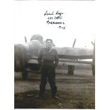 WW2 Flt Lt Frank Hogan 622 sqn signed 7 x 5 inch b/w photo, Lancaster bomber command veteran. Good