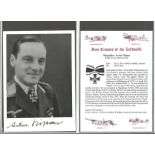 Brigadier Artur Pipan KC, Luftwaffe pilot WW2. Total of 758 missions. No air victories destroyed