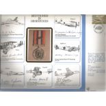 WW2 multisigned cover A4 size. Mentioned in Despatches signed by Michael Le Bas, Sir Hugh