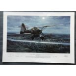 Philip E West Loire Rendezvous Artists Proof signed by 3 SOE Secret Agents and 6 RAF Lysander pilots