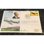 An R J Mitchell RAFM HA1 1976 cover, flown in a Spitfire to mark the 40th Anniversary of the first