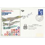 WW2 fighter ace Johnny Kent DSO DFC signed Farnborough Air show cover. Good condition. All