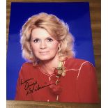 Angie Dickinson Signed 10x8 Colour Photo. Dedicated. Good condition. All autographs come with a