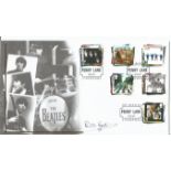 Beatle Pete Best signed 2007 Beatles Internetstamps official Beatles FDC with Penny Lane special