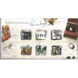 Beatle Pete Best signed 2007 Beatles Stamp mint presentation pack insert card. Full set of the