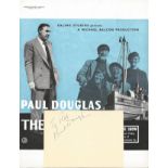 Paul Douglas (1907 1959) Actor Signed Vintage Album Page With The Maggie Picture. Good condition.