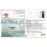 Erich Warsitz signed cover. 1906 1983. First man to fly jet aircraft in a Heinkel. HE178 on 27/8/